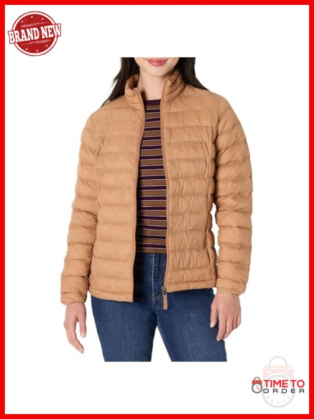 Lightweight Water-Resistant Packable Puffer Jacket